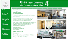 Desktop Screenshot of glas-team-duisburg.de